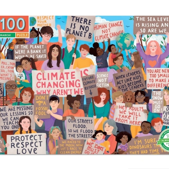 Climate March! 100 Piece Puzzle - Picture 6 of 6